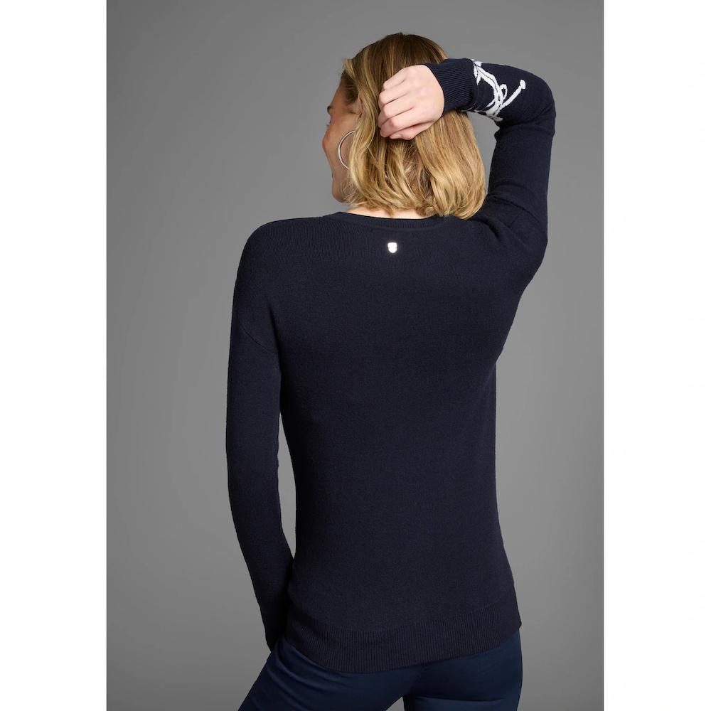 DELMAO Jacquardpullover »Anker« Mit Maritimen Motiv - NEUE KOLLEKITON