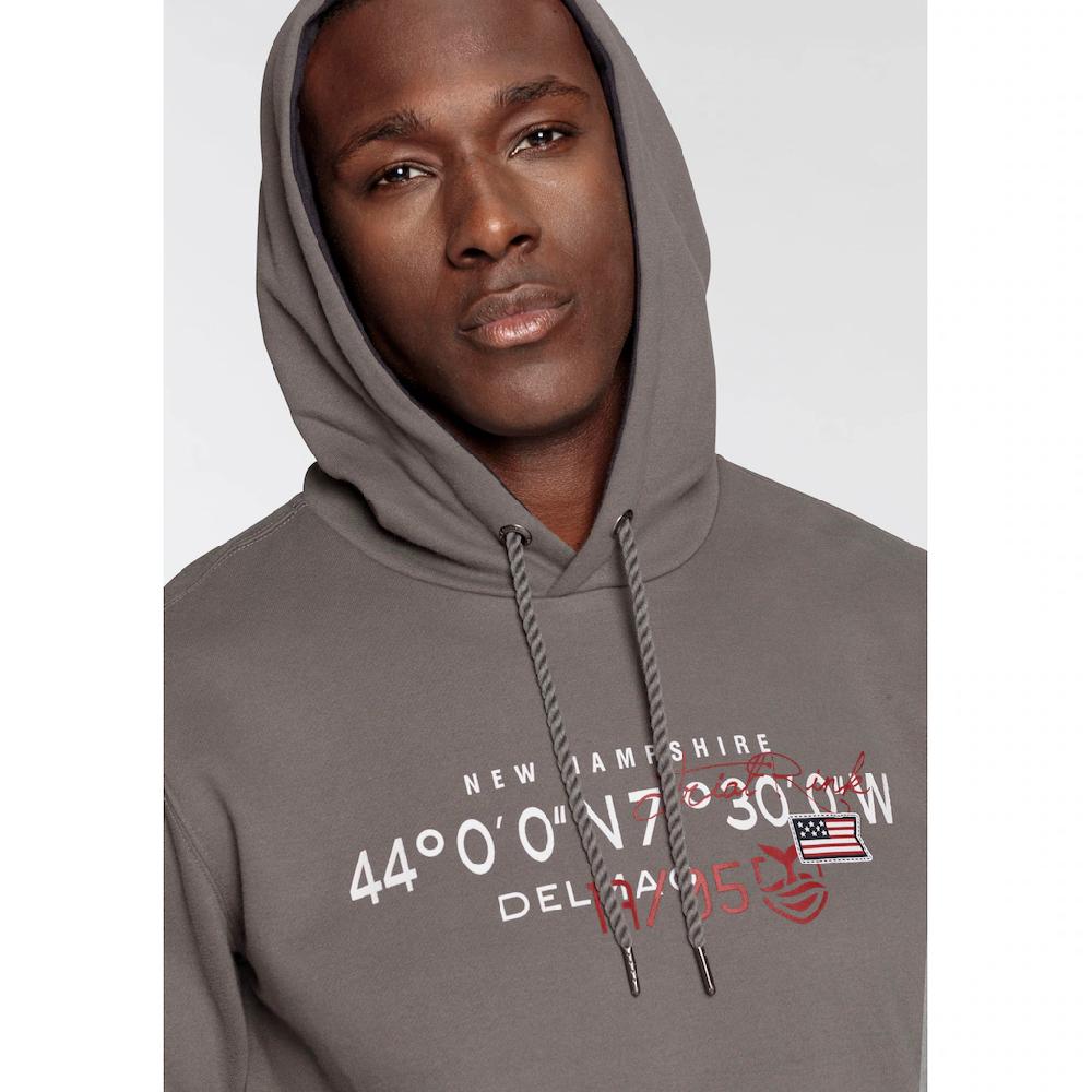 DELMAO Kapuzensweatshirt Langarm Lockere Passform Mit Print Mit Kapuze ▷ Für