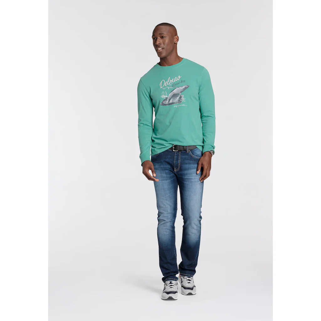 DELMAO Langarmshirt Mit Print ▷ Bestellen