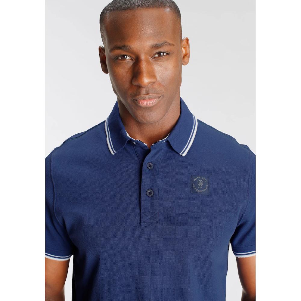 DELMAO Poloshirt Kurzarm Lockere Passform Polokragen Für Tennis Oder Golf ▷ Bestellen