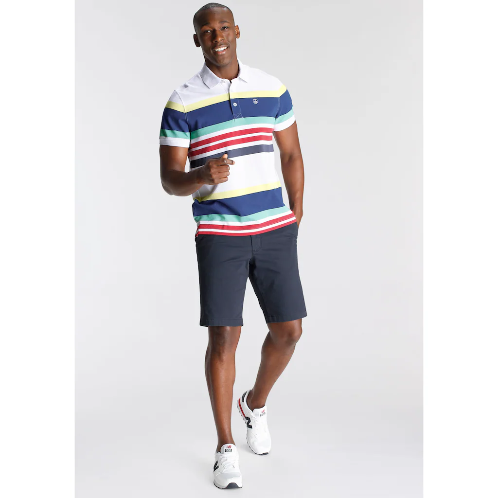 DELMAO Poloshirt Kurzarm Mit Polokragen Aus Piqué-Stoff Aus 100% Baumwolle ▷ Für