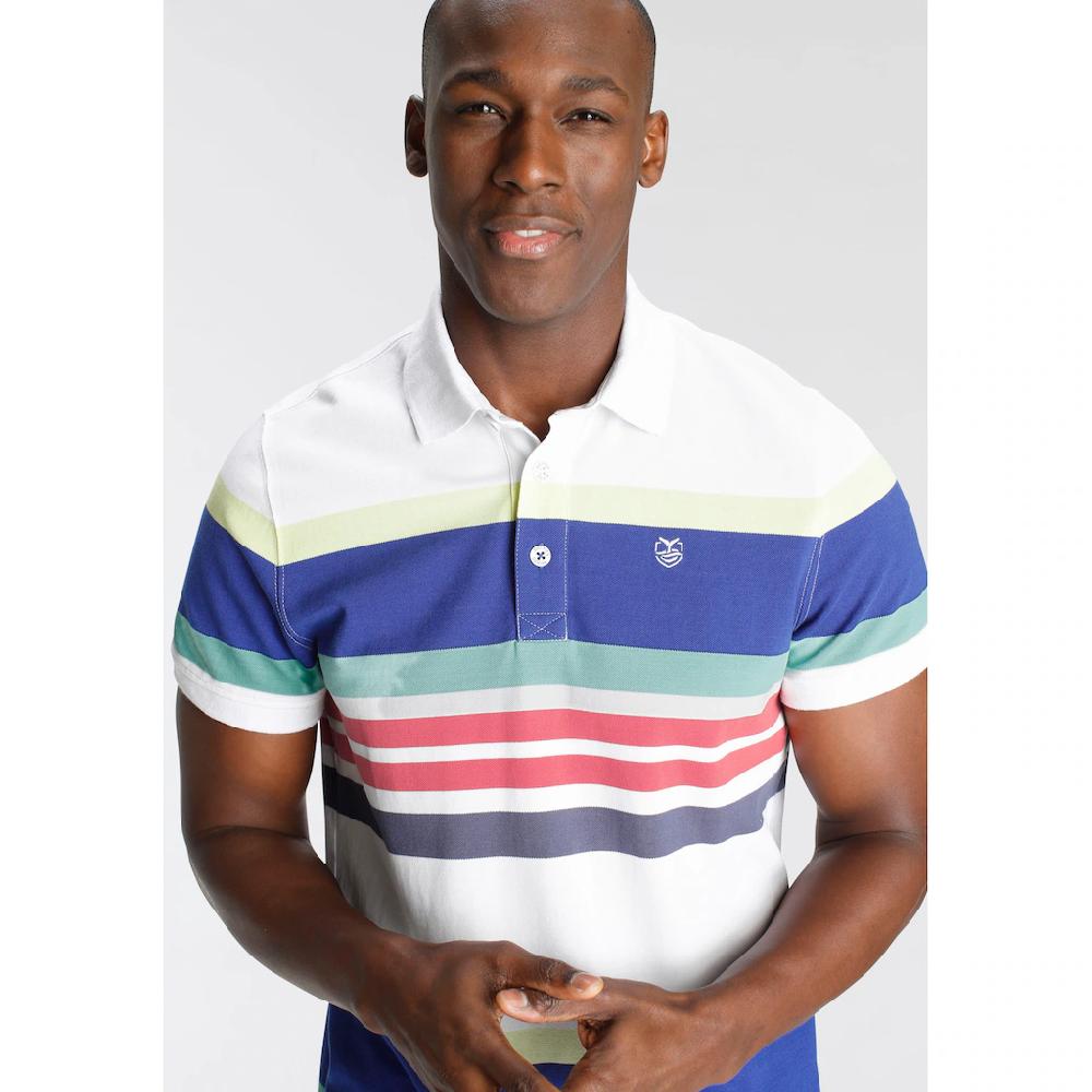DELMAO Poloshirt Kurzarm mit Polokragen aus Piqué-Stoff aus 100% Baumwolle ▷ für