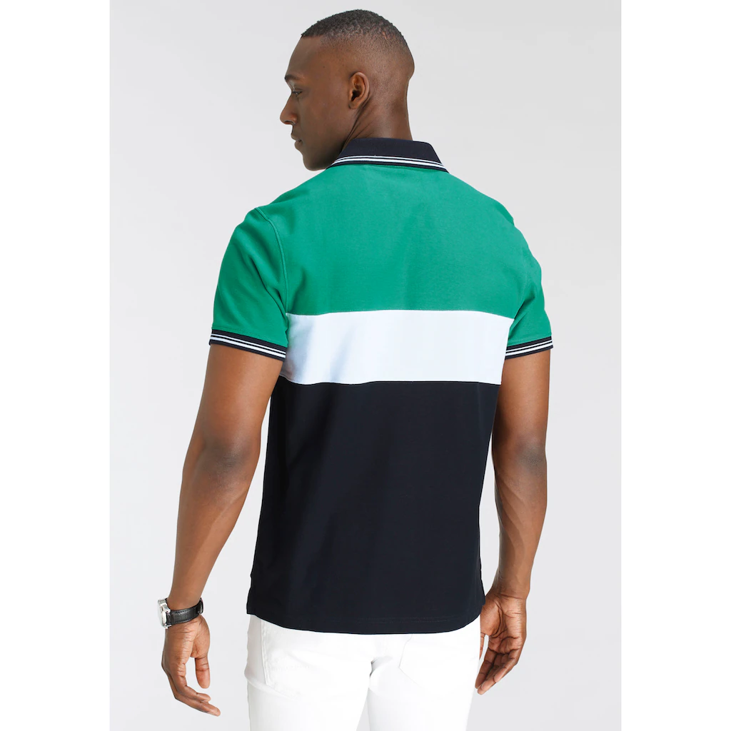DELMAO Poloshirt Kurzarm Regular Fit Mit Colorblocking-Design ▷ Bestellen