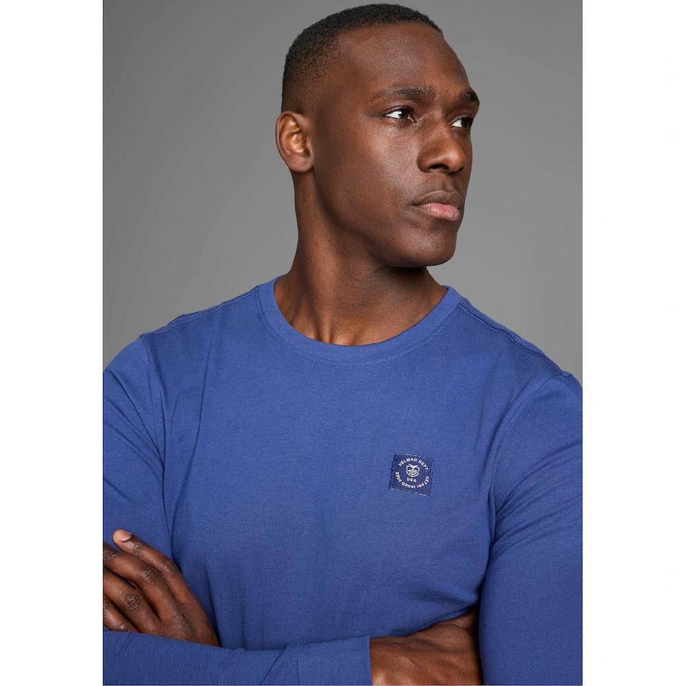 DELMAO Rundhalsshirt Mit Markenlabel ▷ Für