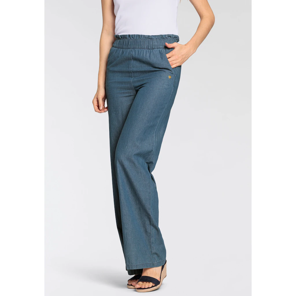 DELMAO Schlupfhose Mit Weitem Bein