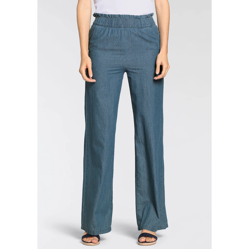 DELMAO Schlupfhose mit weitem Bein