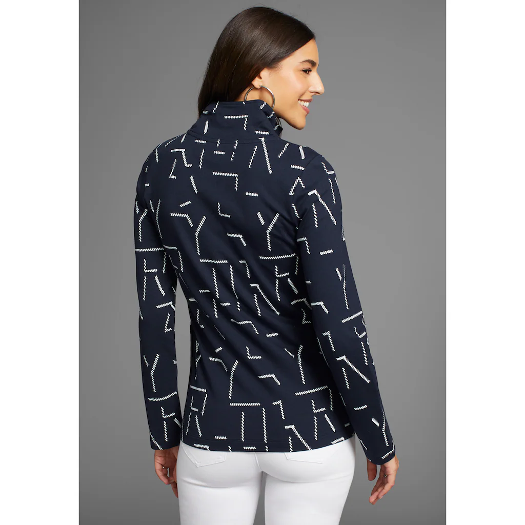 DELMAO Sweatjacke Mit Allover-Print - NEUE KOLLEKTiON