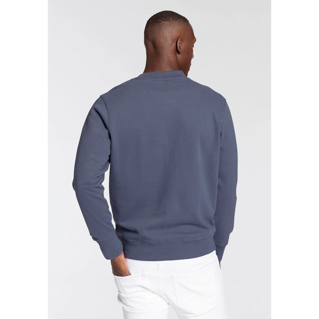 DELMAO Sweatshirt Lange Ärmel Lässige Passform Mit Print Rundhals ▷ Für