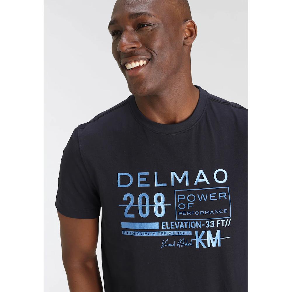 DELMAO T-Shirt Kurzarm Bedruckt Rundhals Aus 100% Baumwolle ▷ Kaufen