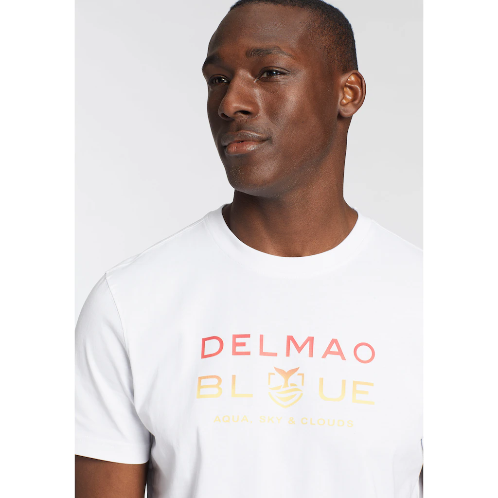 DELMAO T-Shirt Kurzarm Bedruckt Rundhals Aus 100% Baumwolle ▷ Bestellen