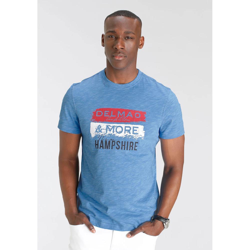 DELMAO T-Shirt Kurzarm bedruckt Rundhals aus Baumwolle und Polyester ▷ kaufen