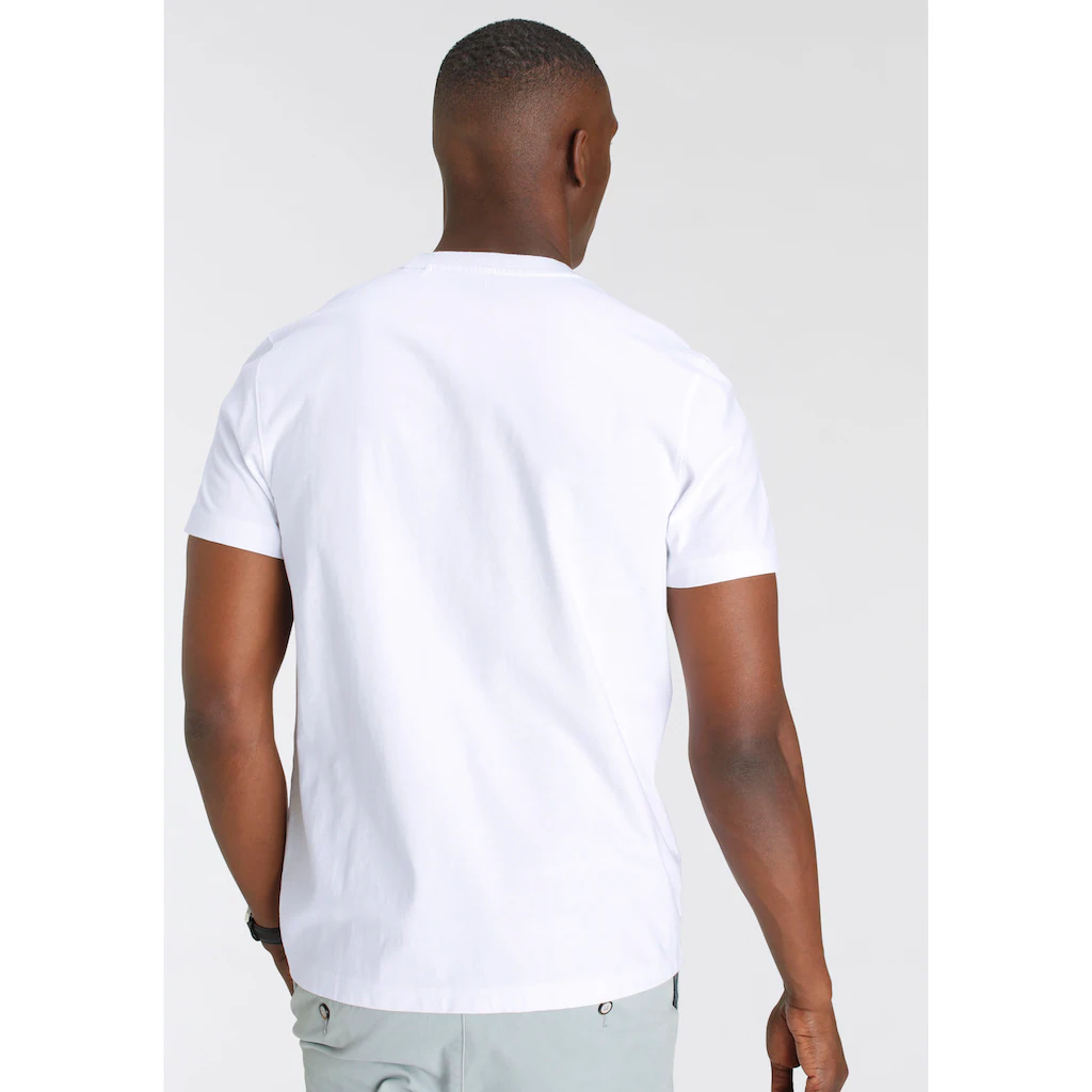 DELMAO T-Shirt Kurzarm Lässige Passform Mit Print Und Schriftzug Rundhals ▷ Kaufen