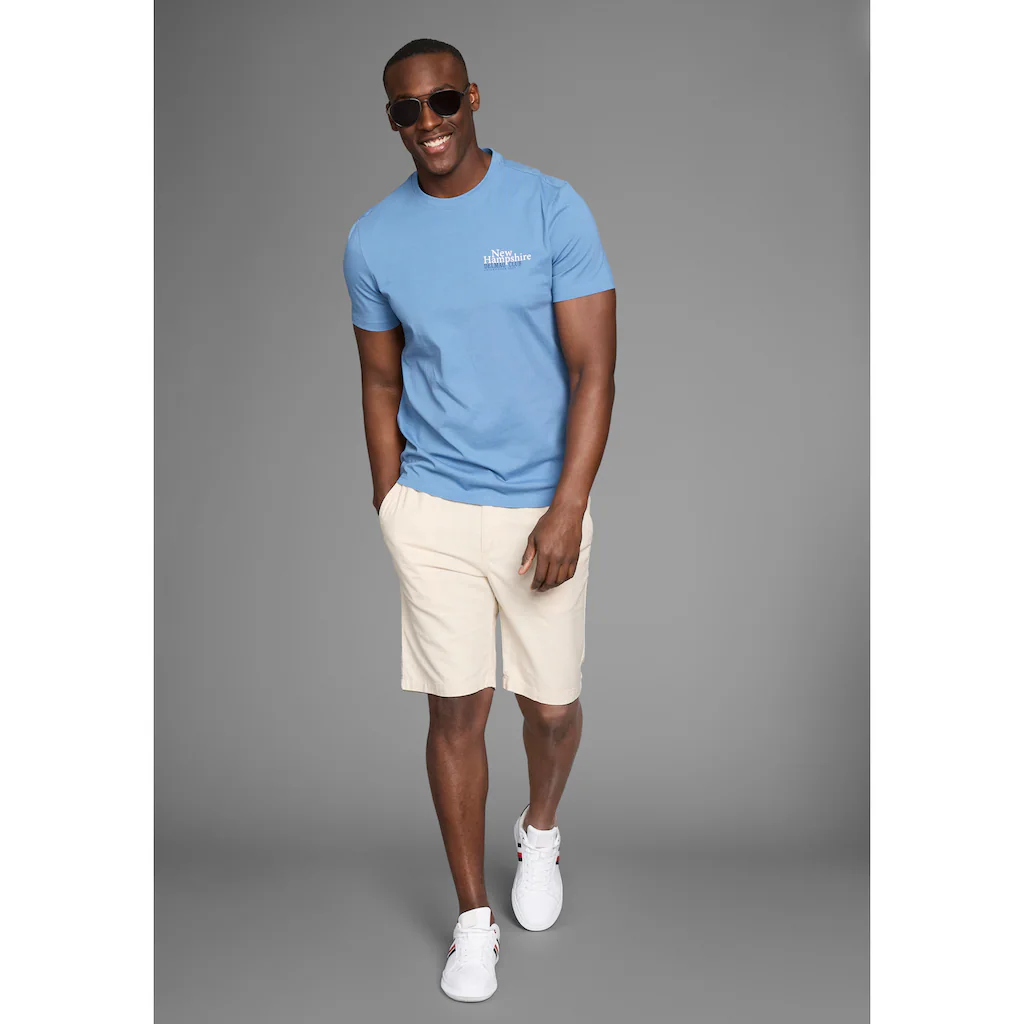 DELMAO T-Shirt Mit Dezentem Logo-Schriftzug Im Club-Design