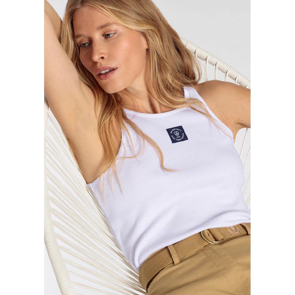 DELMAO Tanktop Mit Sportivem Label