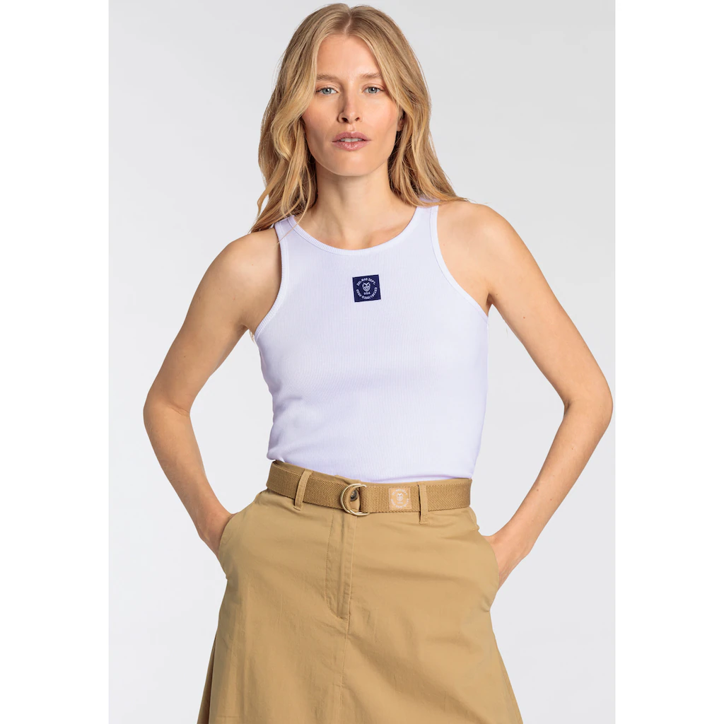 DELMAO Tanktop mit sportivem Label