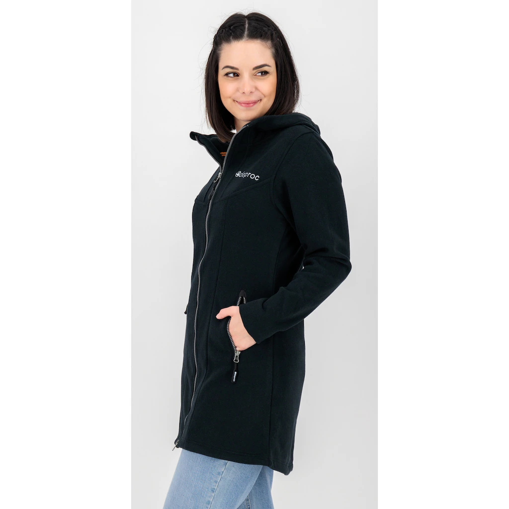DEPROC Active Fleecejacke »GLORY APRIL« Mit 2-Wege-Reißverschluss