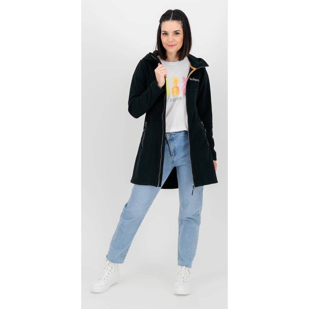 DEPROC Active Fleecejacke »GLORY APRIL« Mit 2-Wege-Reißverschluss