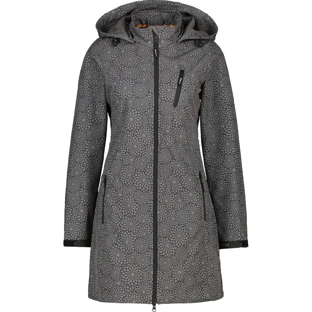 DEPROC Active Softshelljacke »SHELBY LONG« Leichter Softshell Kurzmantel Mit Abnehmbarer Kapuze