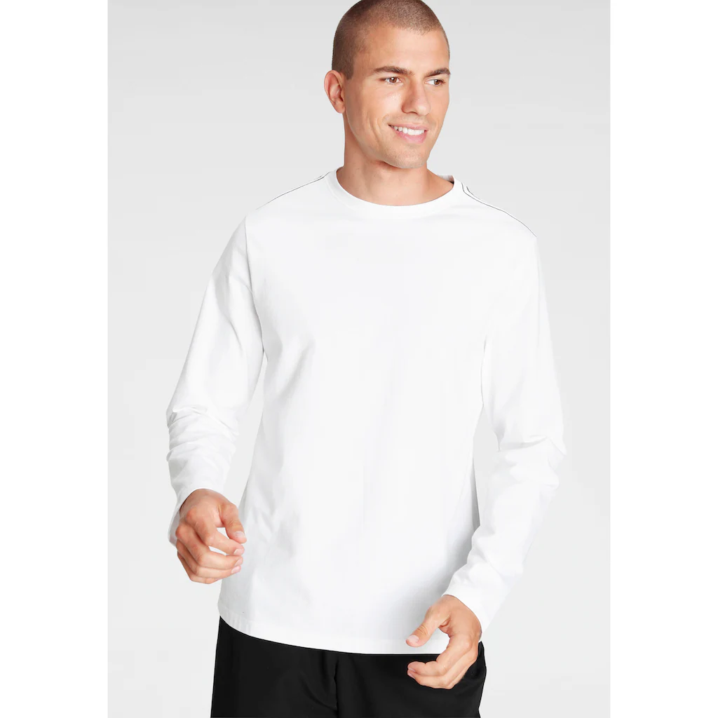 Eastwind Langarmshirt (3er-Pack) Langarm Basic-Stil Rundhals-Ausschnitt Aus 100% Baumwolle