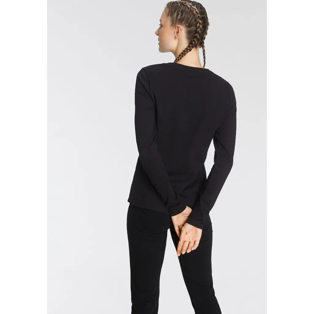 Eastwind Langarmshirt (3er-Pack) Langarm Im Basic-Stil Rundhalsausschnitt Aus Baumwolle