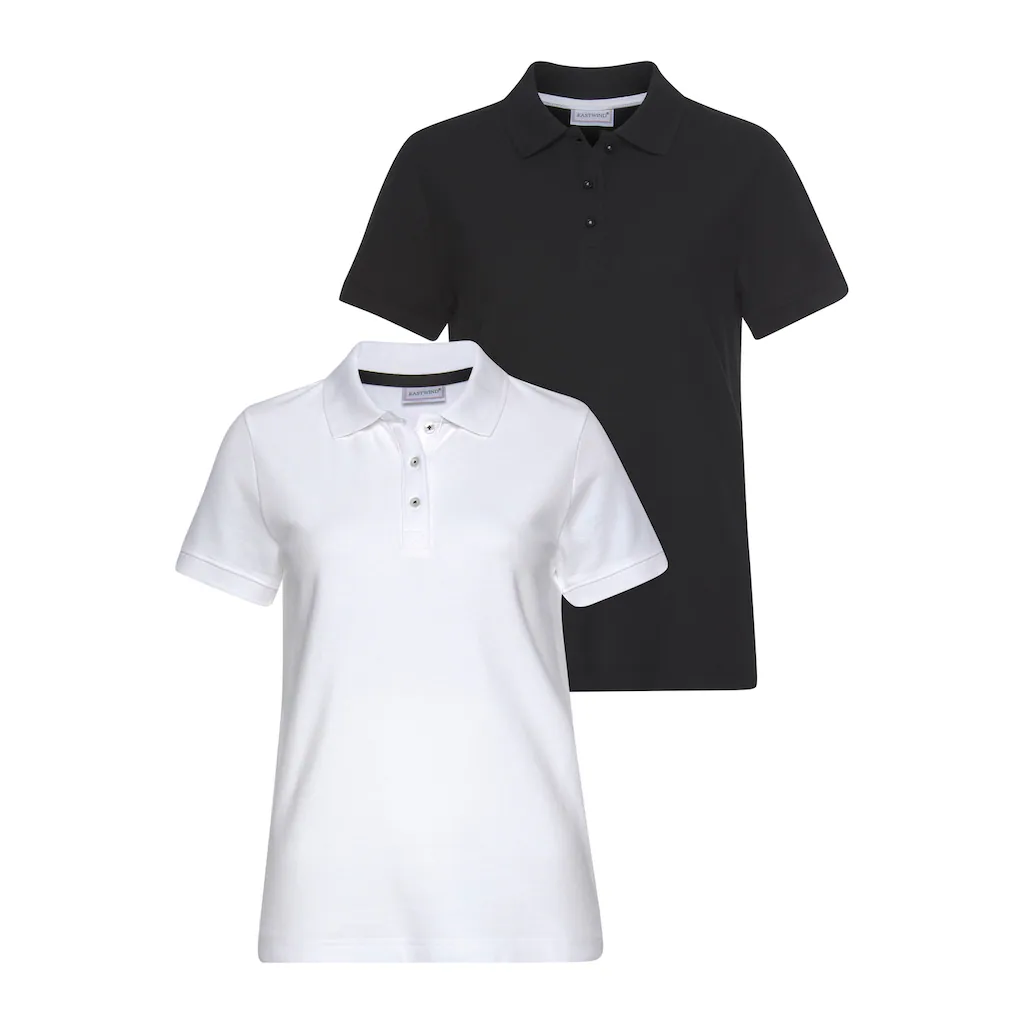 Eastwind Poloshirt (Packung 2 tlg. 2er-Pack) Kurzarm figurumschmeichelnder Schnitt Polokragen