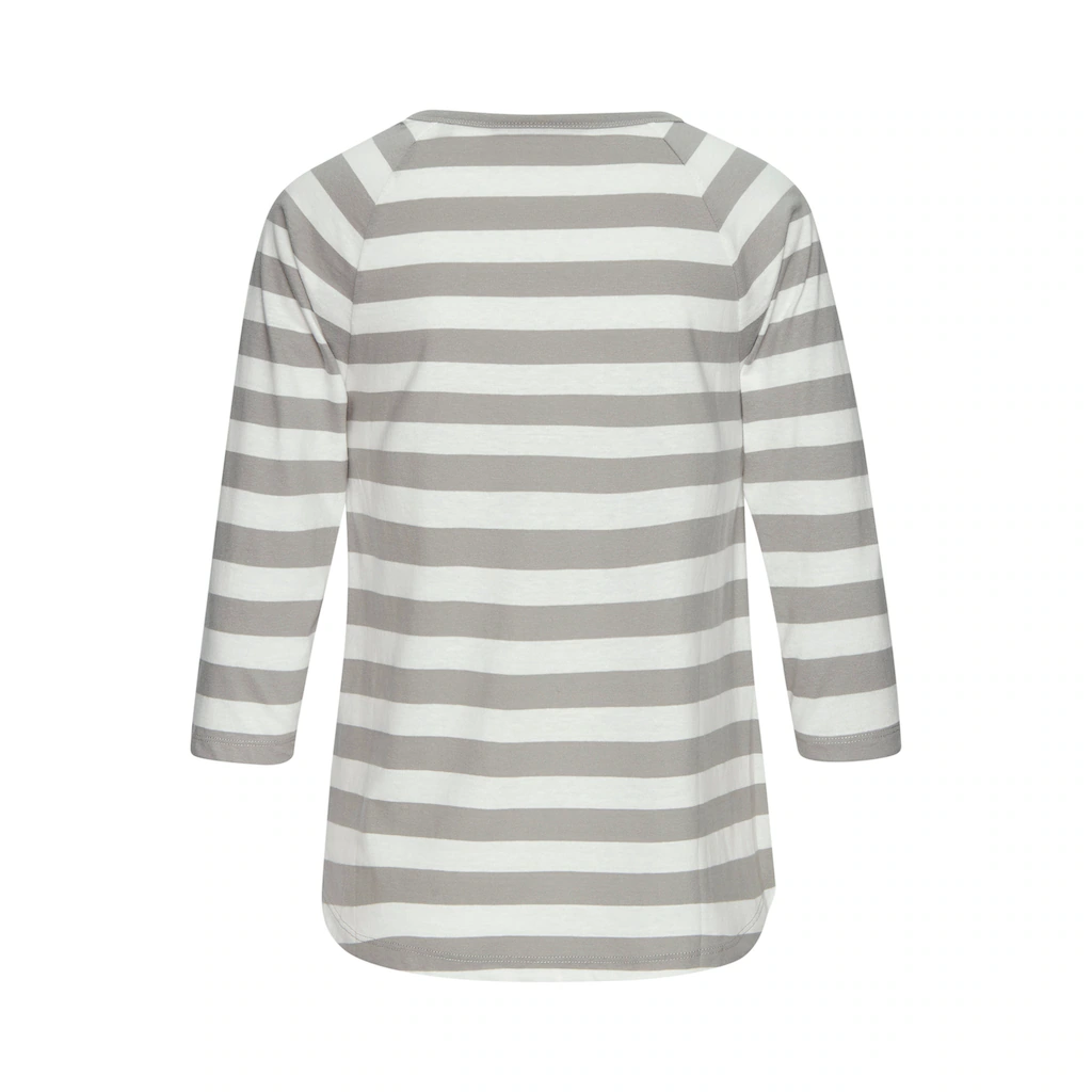Elbsand 3/4-Arm-Shirt Mit Streifen Rundhalsausschnitt Jerseyshirt