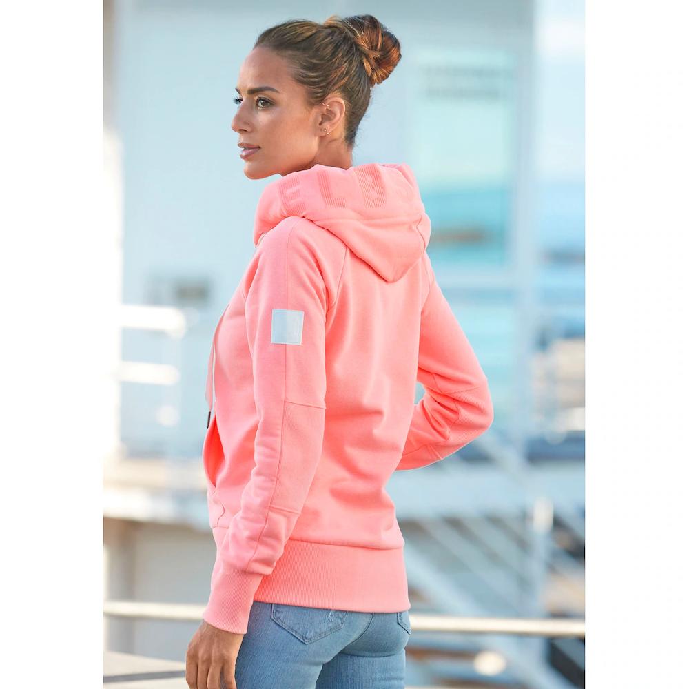 Elbsand Kapuzensweatjacke »Kelda« Mit Logoprint Und Taschen Freizeitjacke Sportlich-casual