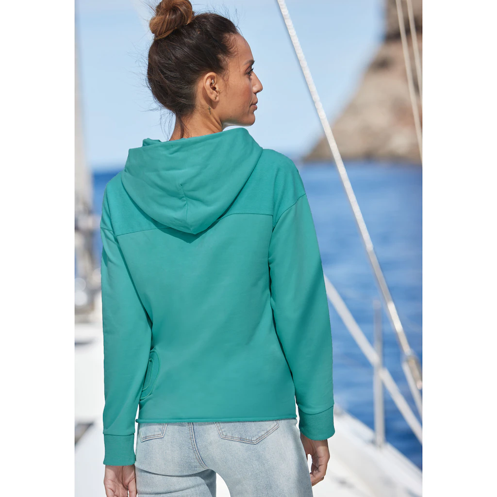 Elbsand Kapuzensweatshirt »Elgin« Mit Logostickerei Lockerer Hoodie Aus Elastischer Baumwolle