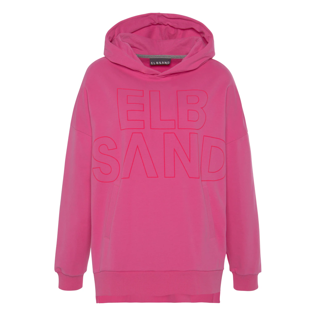 Elbsand Kapuzensweatshirt »Lioba« Im Oversize-Fit Hoodie Mit Tasche Und Logodruck Vorne