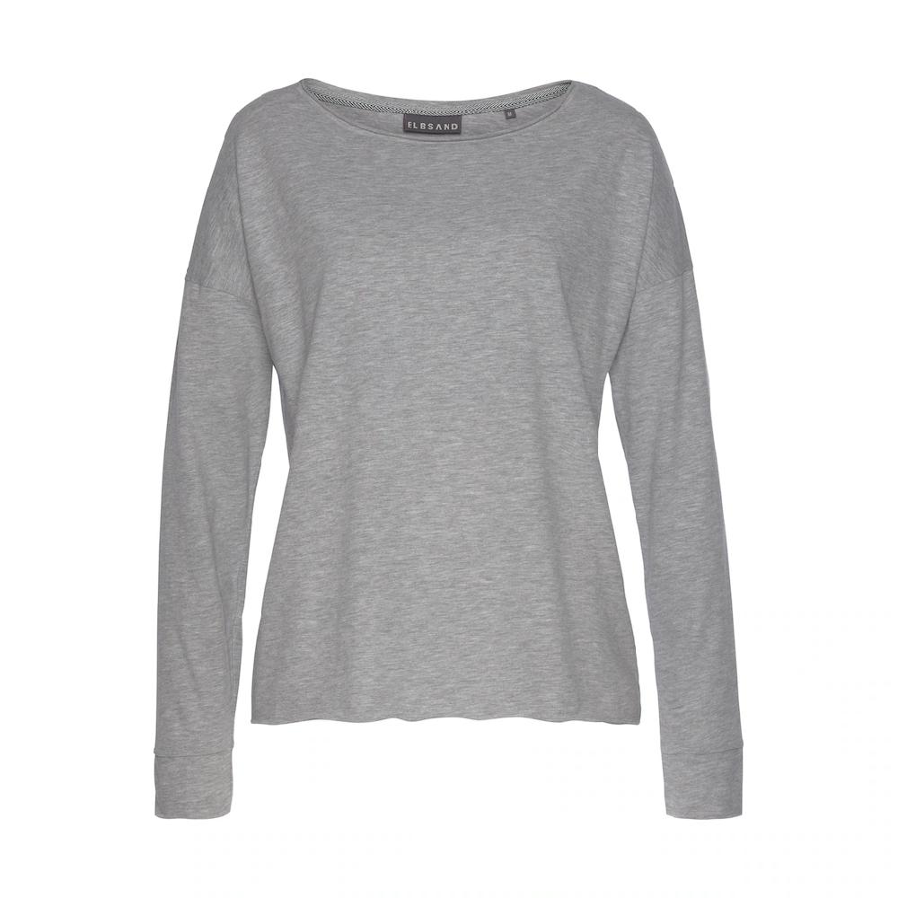 Elbsand Langarmshirt »Eltje« Mit Logodruck Hinten Longsleeve Aus Baumwoll-Mix