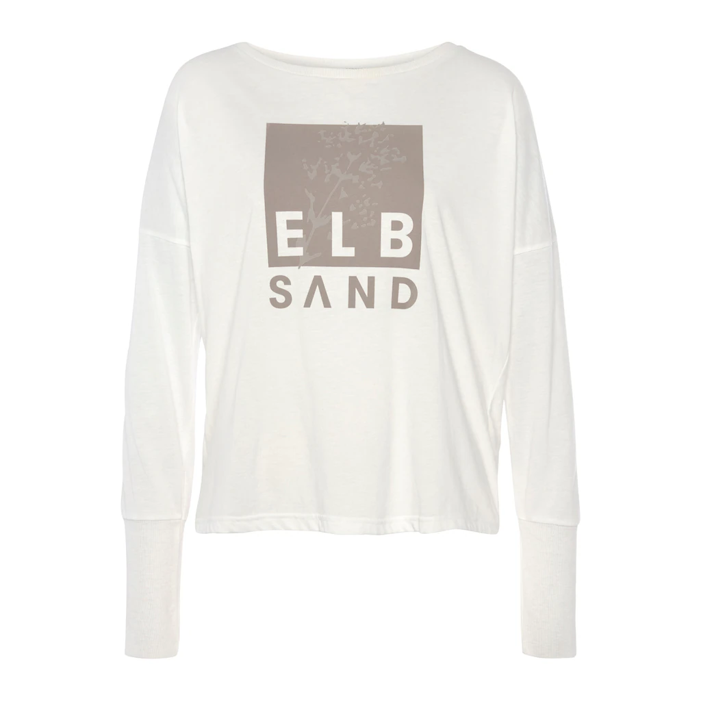 Elbsand Langarmshirt Mit Logodruck Baumwoll-Mix Sportlich-casual