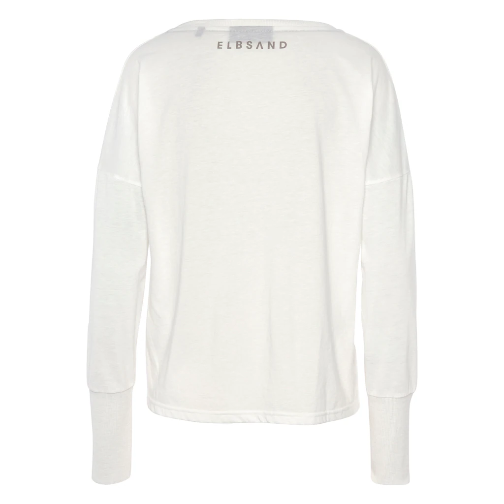 Elbsand Langarmshirt Mit Logodruck Baumwoll-Mix Sportlich-casual