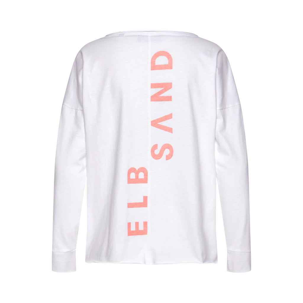 Elbsand Langarmshirt »Raina« Mit Logoprint Hinten Longsleeve Aus Baumwoll-Mix