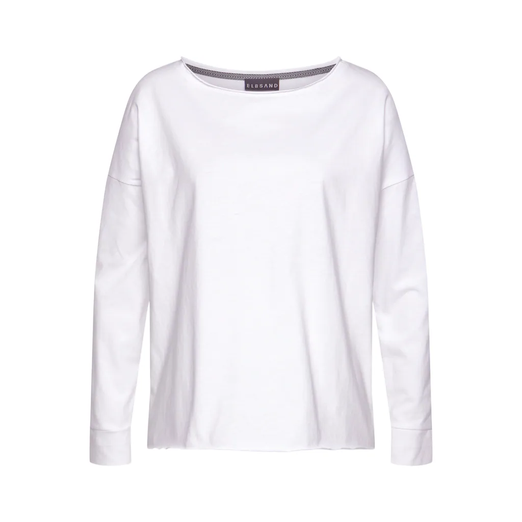 Elbsand Langarmshirt »Raina« Mit Logoprint Hinten Longsleeve Aus Baumwoll-Mix