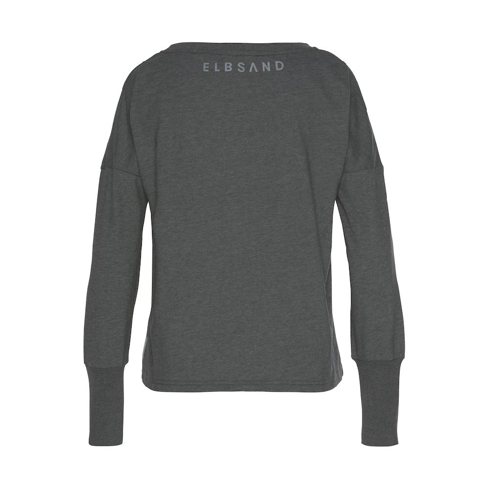 Elbsand Longsleeve »Ingrun« Mit Logodruck Vorne Langarmshirt Aus Baumwoll-Mix Sportlich-casual