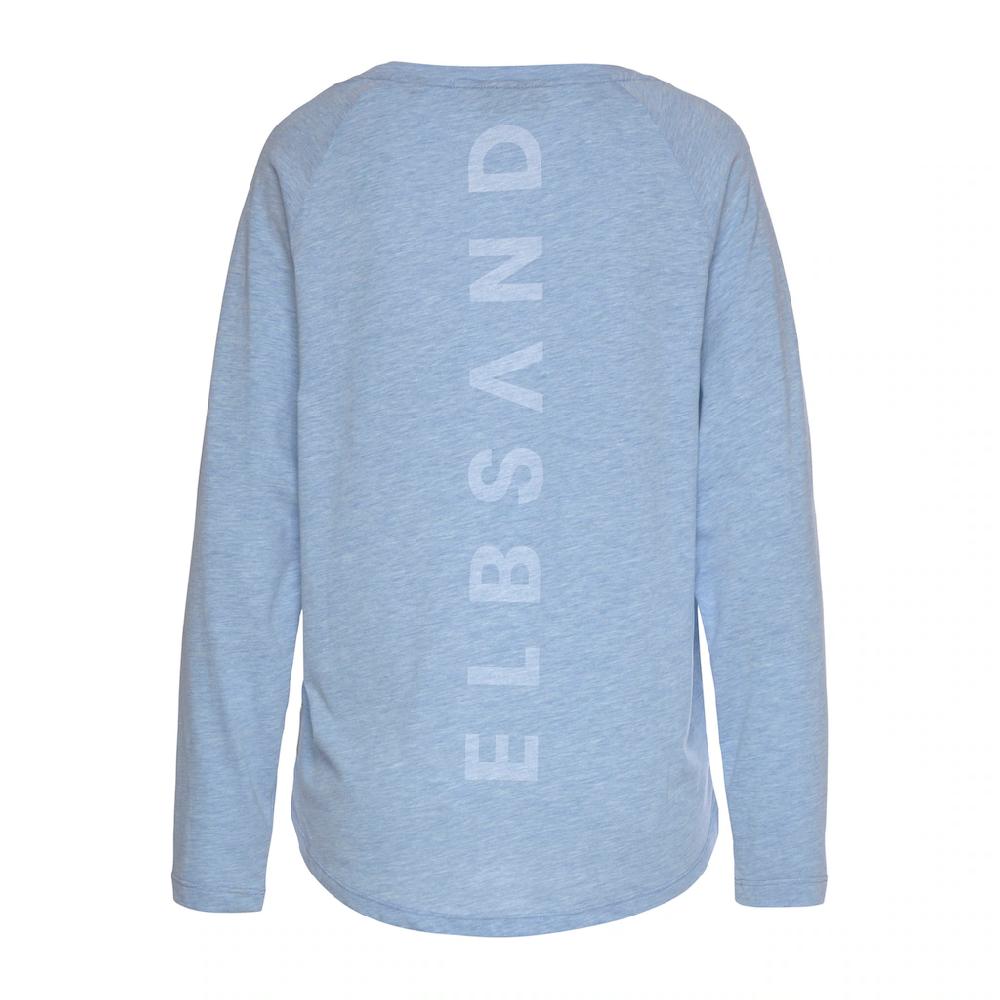 Elbsand Longsleeve »Tira« Mit Logodruck Hinten Langarmshirt Aus Baumwoll-Mix Sportlich-casual