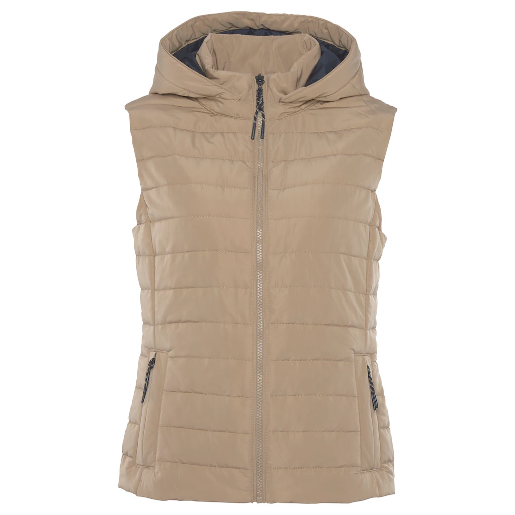 Elbsand Steppweste Mit Abnehmbarer Kapuze