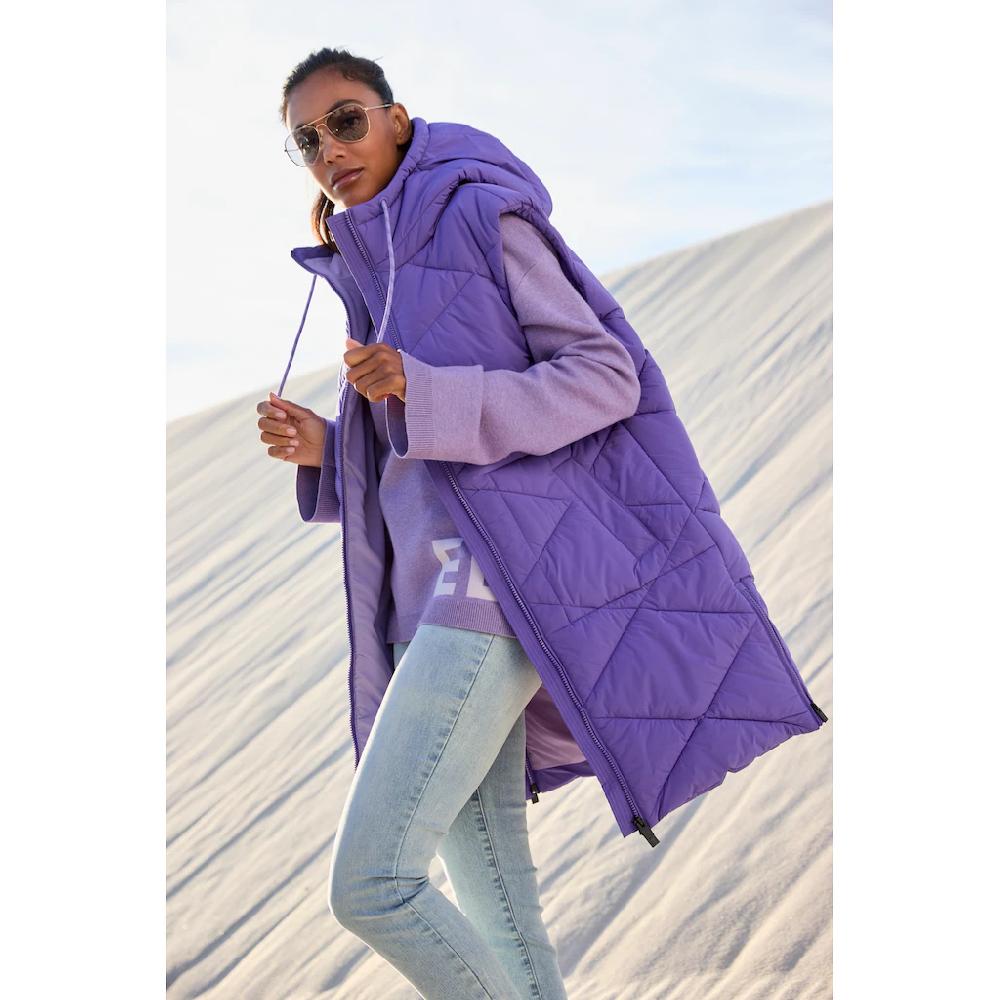 Elbsand Steppweste Mit Kapuze