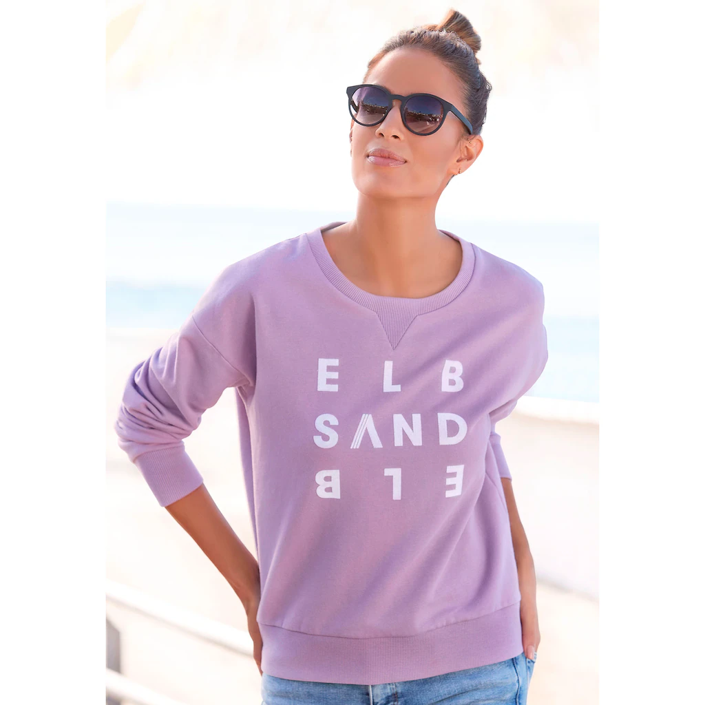 Elbsand Sweatshirt »Ylva« mit Logodruck sportlich-casual