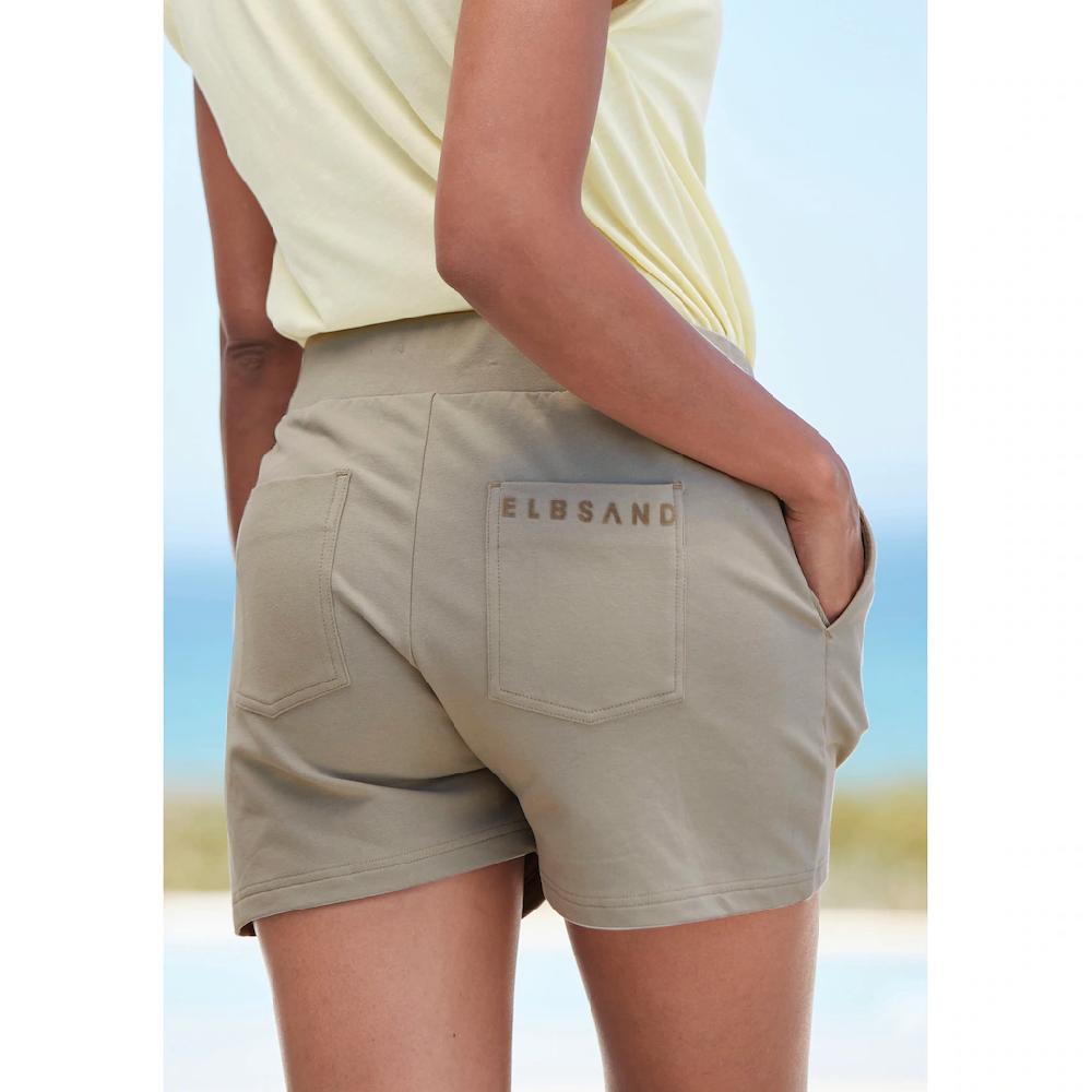 Elbsand Sweatshorts »Melros« Mit Taschen Kurze Hose Aus Baumwolle Strandhose Sportlich-casual