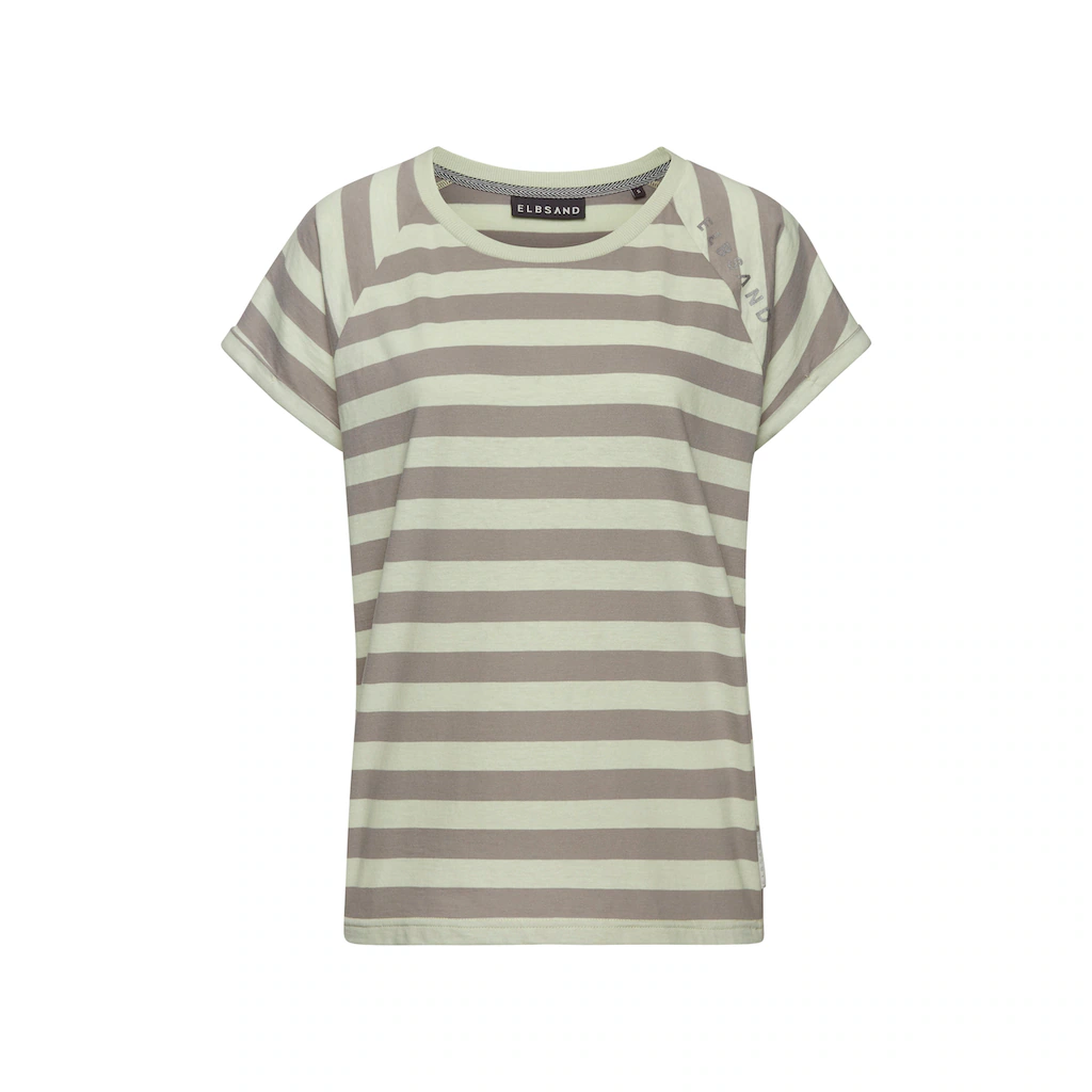 Elbsand T-Shirt »Calisa« Mit Streifenmuster Sportliches Kurzarmshirt Aus Baumwoll-Mix