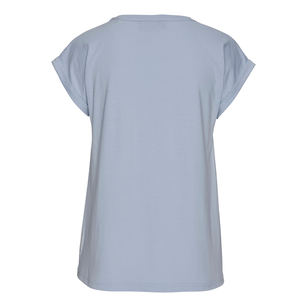 Elbsand T-Shirt »Eldis« Mit Logodruck Kurzarmshirt Aus Baumwoll-Mix Sportlich-casual