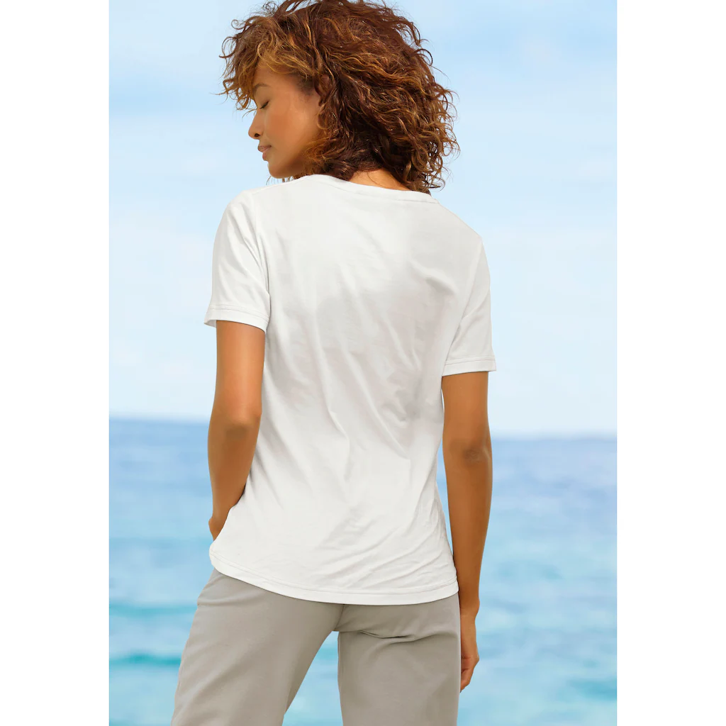 Elbsand T-Shirt Mit Logodruck Vorne