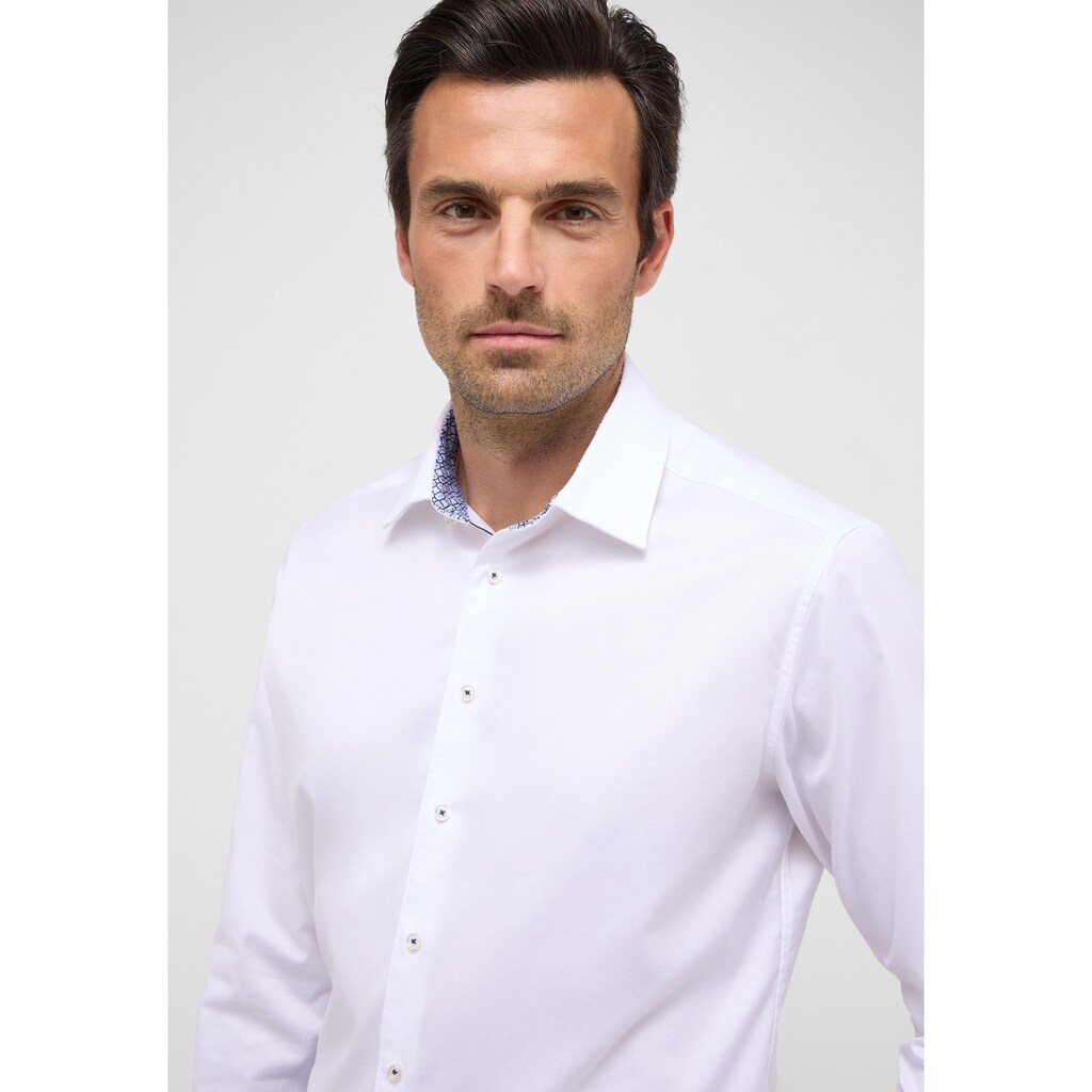 Eterna Langarmhemd »MODERN FIT« EASY IRON (bügelleicht)