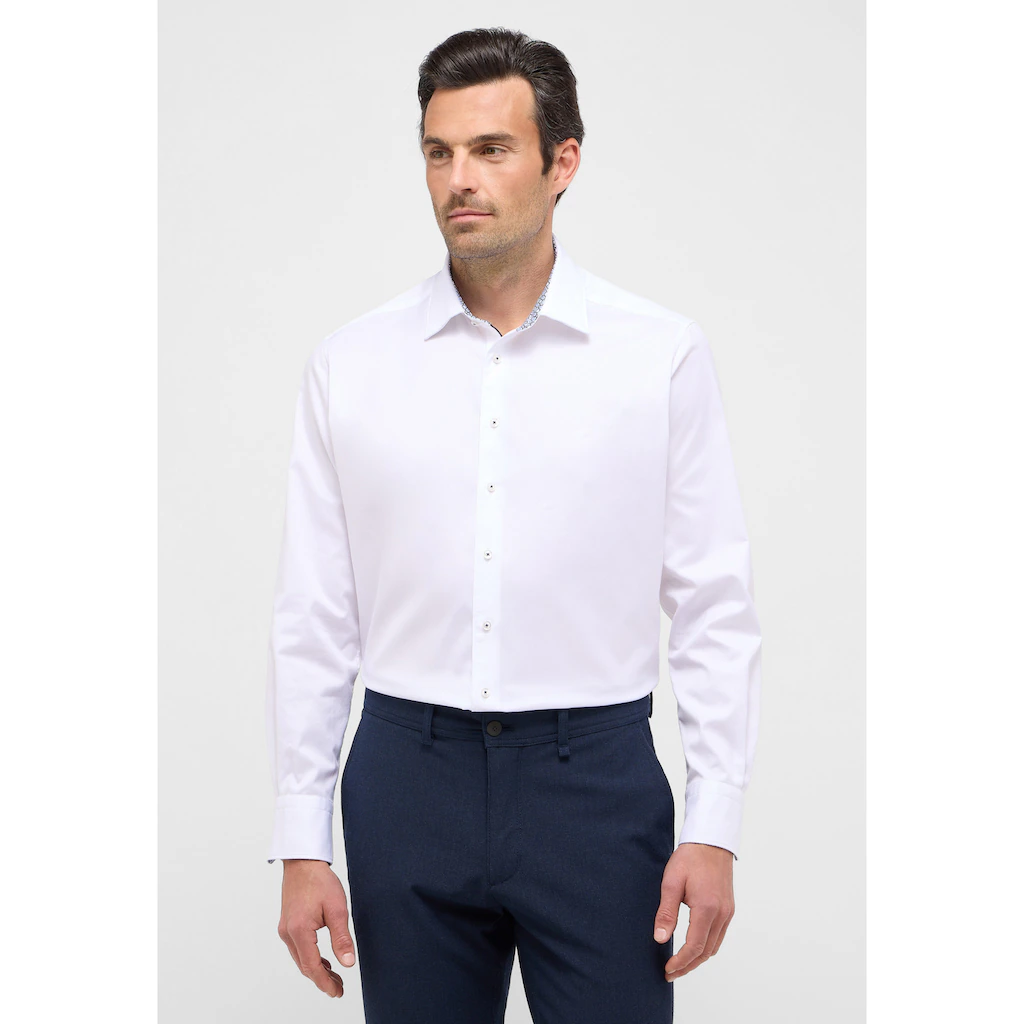 Eterna Langarmhemd »MODERN FIT« EASY IRON (bügelleicht)