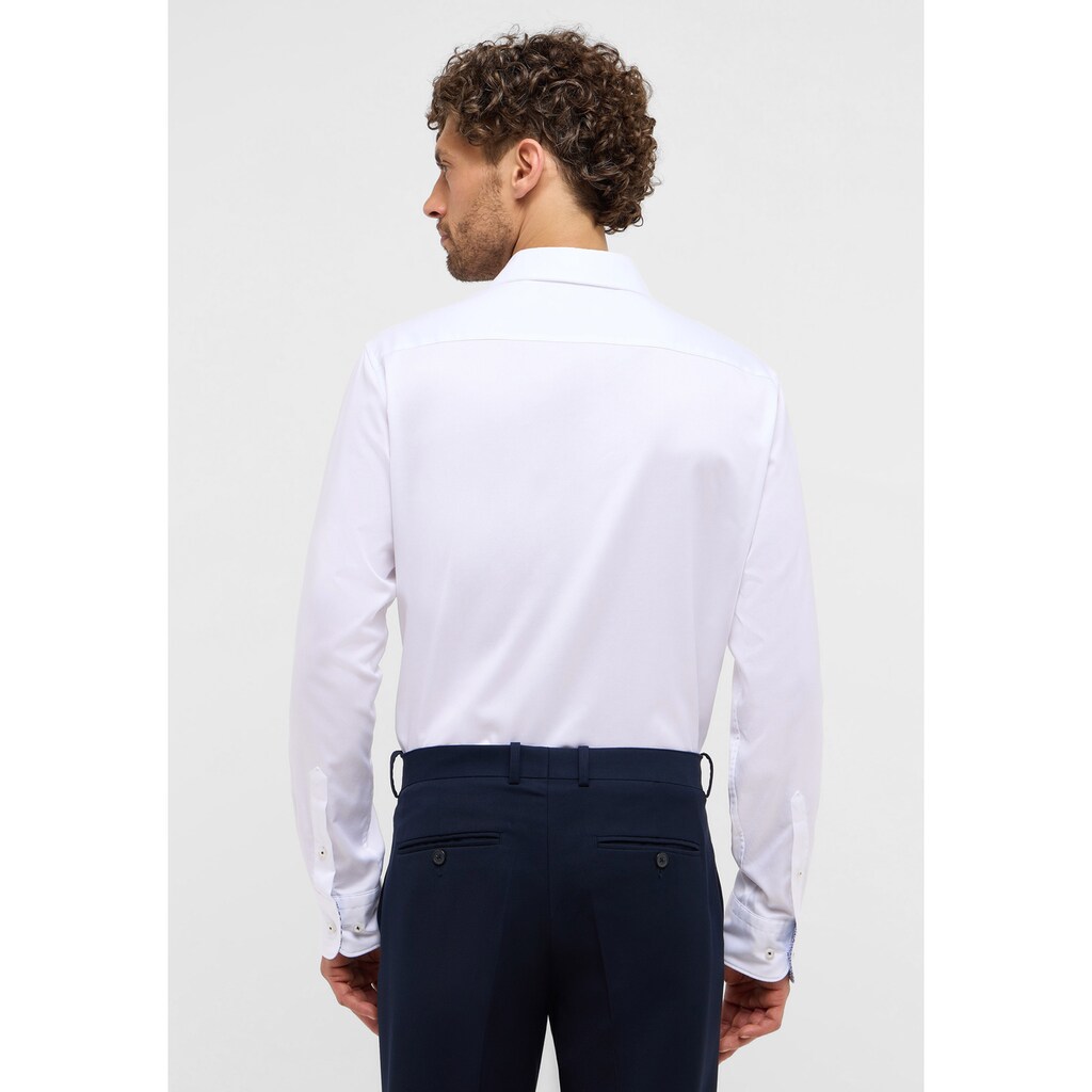 Eterna Langarmhemd »SLIM FIT« EASY IRON (bügelleicht)