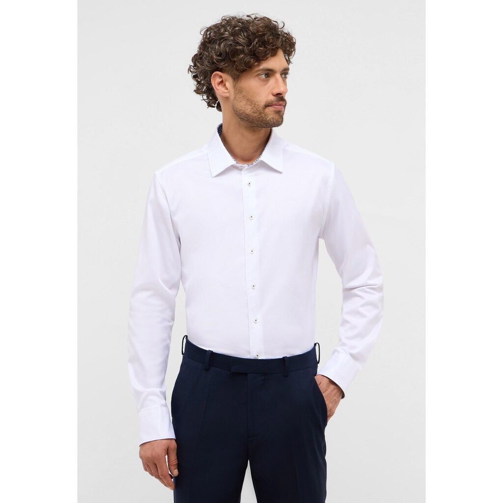 Eterna Langarmhemd »SLIM FIT« EASY IRON (bügelleicht)