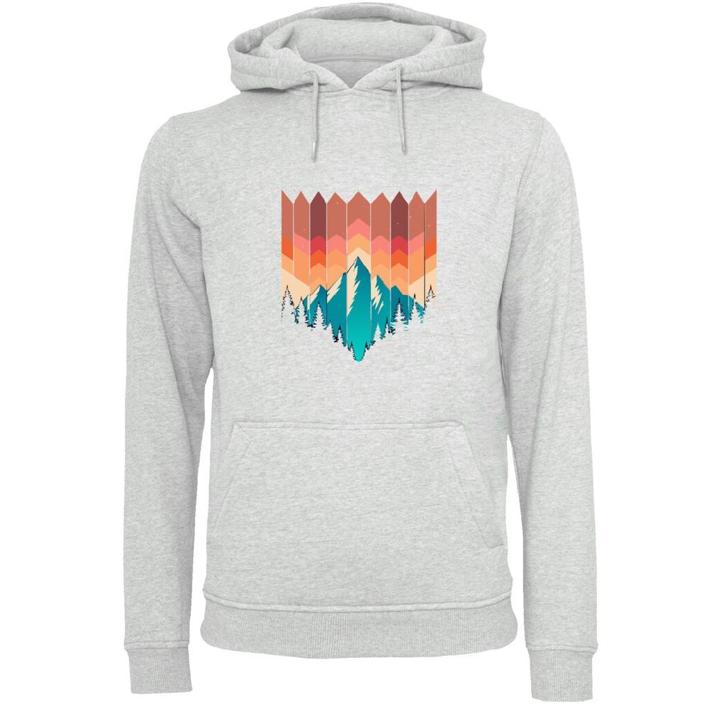 F4NT4STIC Kapuzenpullover »Berg Sonnenuntergang Geometrisch« Premium Qualität