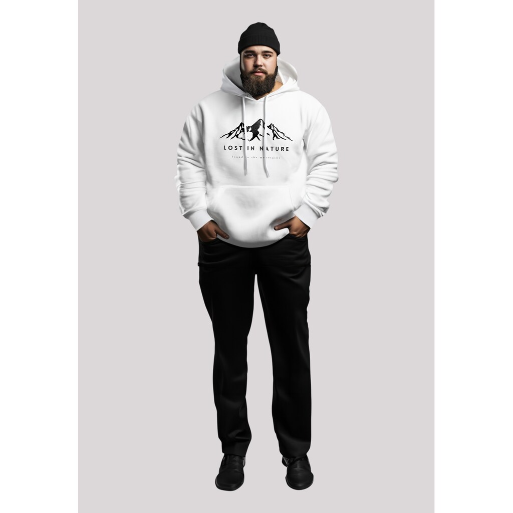 F4NT4STIC Kapuzenpullover »Berge Natur Winter PLUSSIZE« Premium Qualität