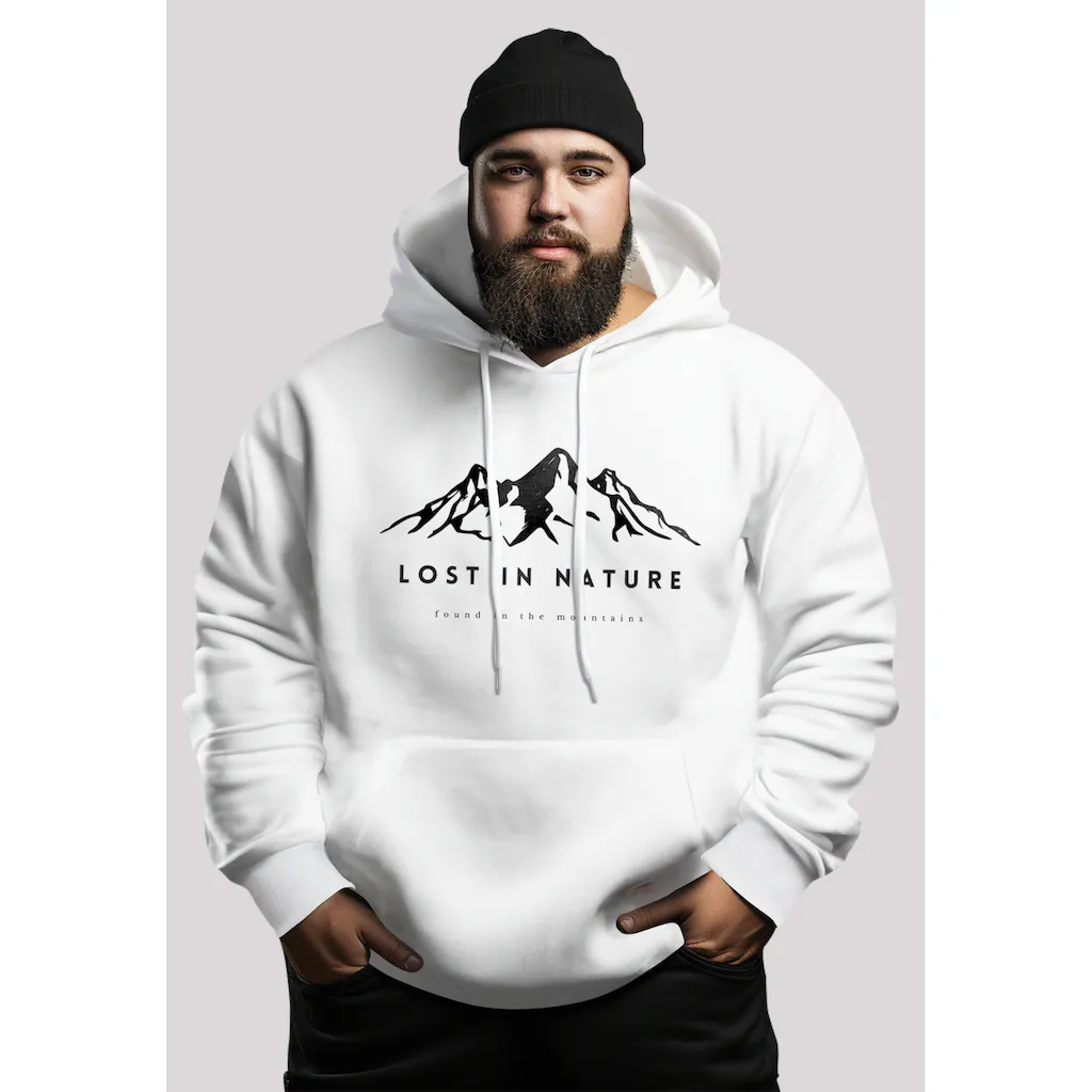 F4NT4STIC Kapuzenpullover »Berge Natur Winter PLUSSIZE« Premium Qualität